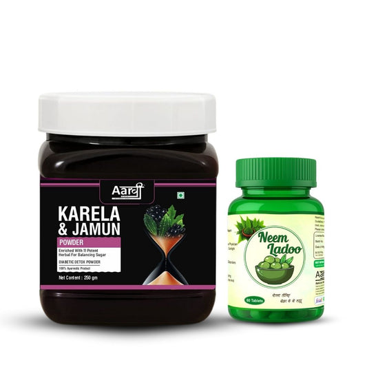Karela Jamun Powder & Neem Ladoo– Natural Blood Sugar Support | Ayurvedic Blend for Diabetes & Digestion (Copy)