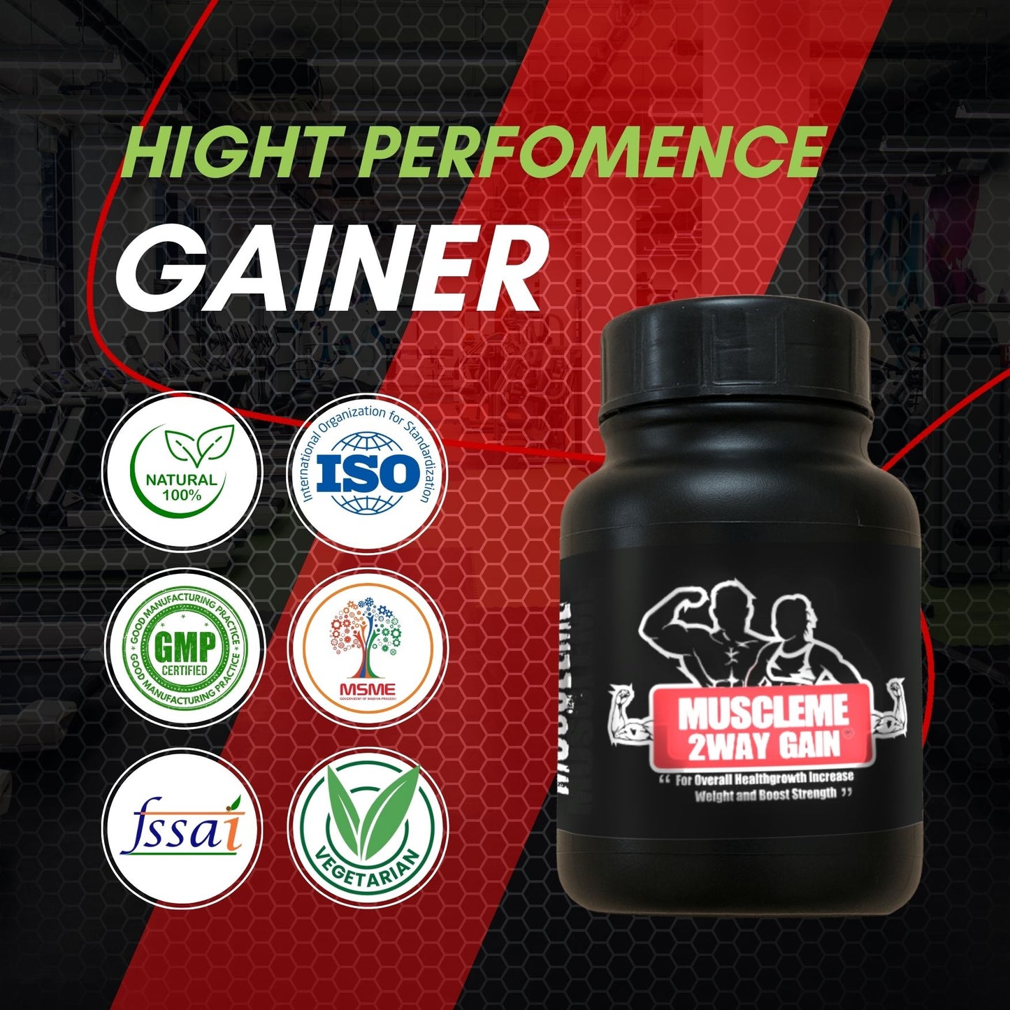 MuscleMe 2Way Gain – Weight Gain & Muscle Support the Natural Way
