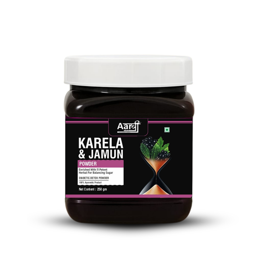 Karela Jamun Powder – Natural Blood Sugar Support | Ayurvedic Blend for Diabetes & Digestion