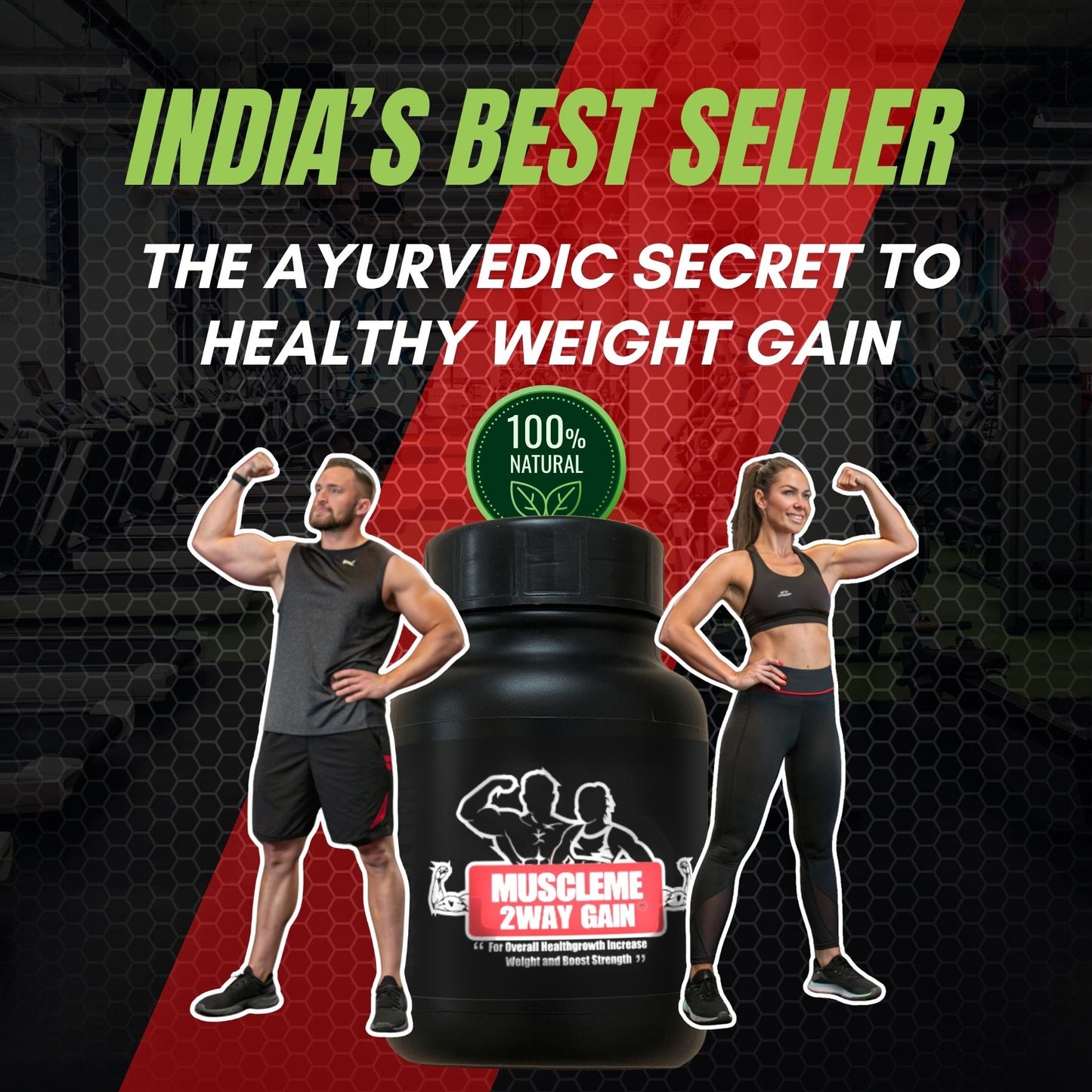 MuscleMe 2Way Gain – Weight Gain & Muscle Support the Natural Way
