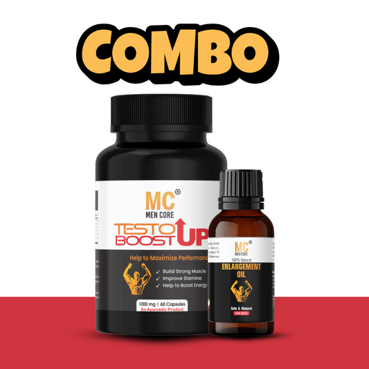 Men Core Testo Boote up + Enlargement Oil Combo for your best performance