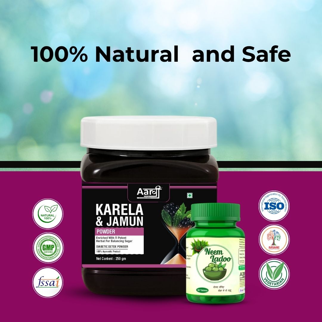 Karela Jamun Powder & Neem Ladoo– Natural Blood Sugar Support | Ayurvedic Blend for Diabetes & Digestion (Copy)