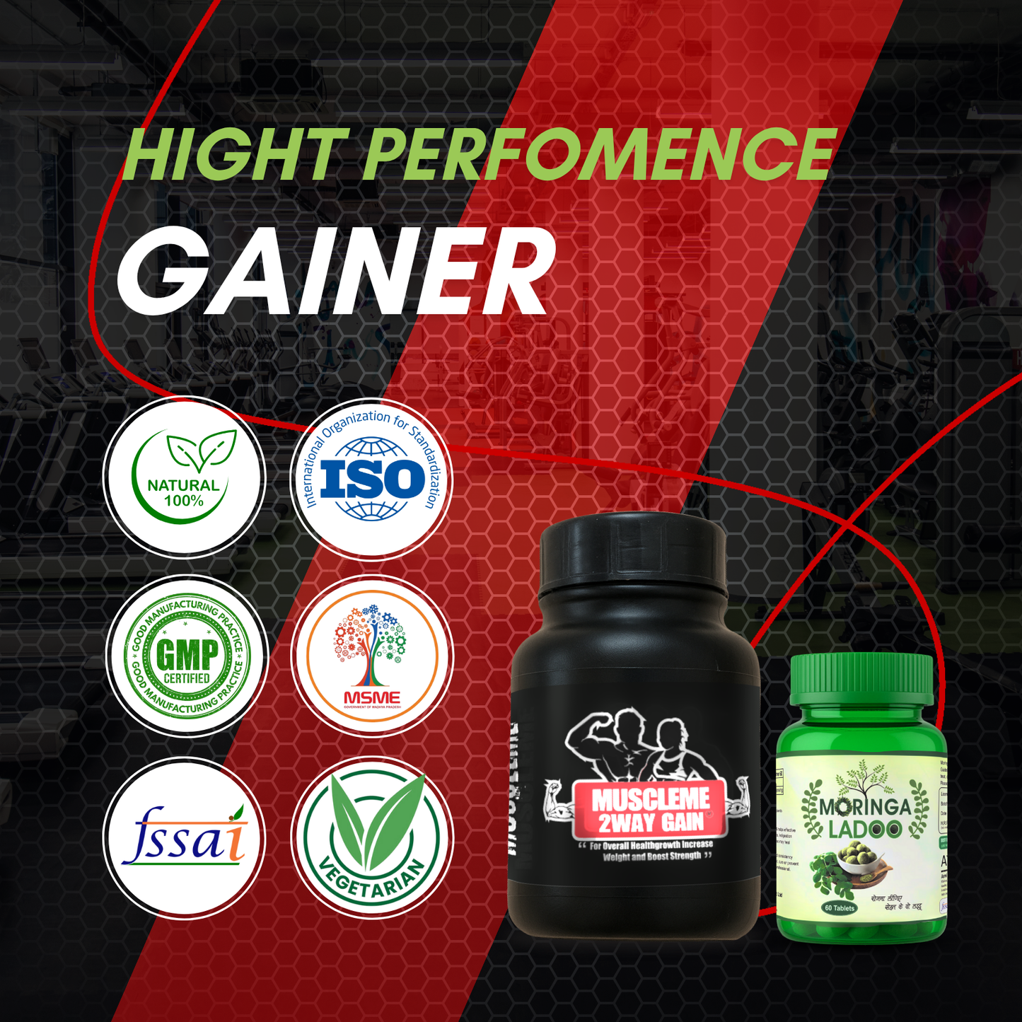 Ayurvedic Weight Gain + Moringa Ladoo Combo – Natural Strength & Nourishment