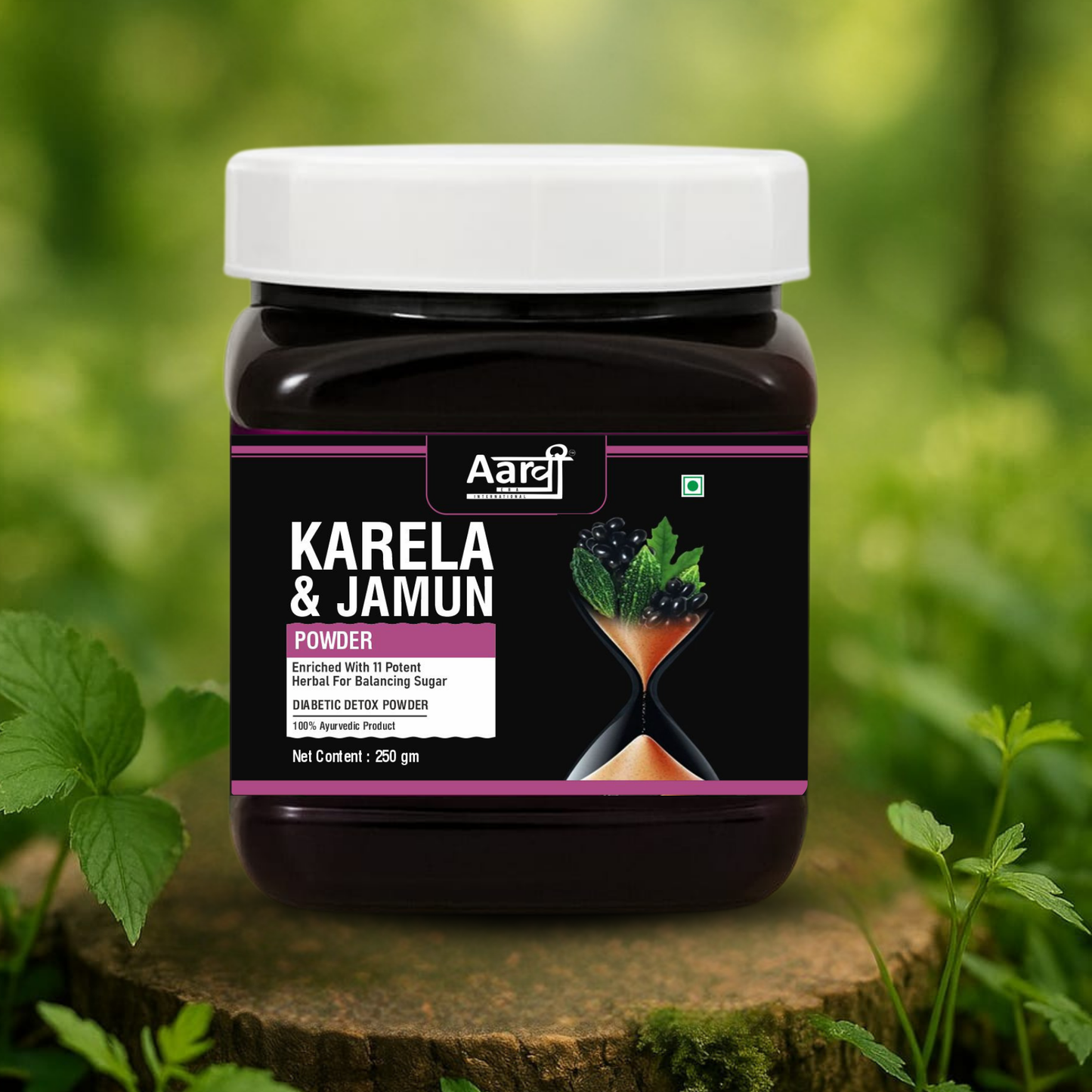 Karela Jamun Powder – Natural Blood Sugar Support | Ayurvedic Blend for Diabetes & Digestion