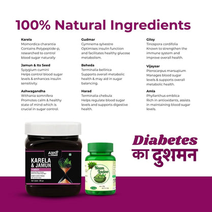 Karela Jamun Powder & Neem Ladoo– Natural Blood Sugar Support | Ayurvedic Blend for Diabetes & Digestion (Copy)