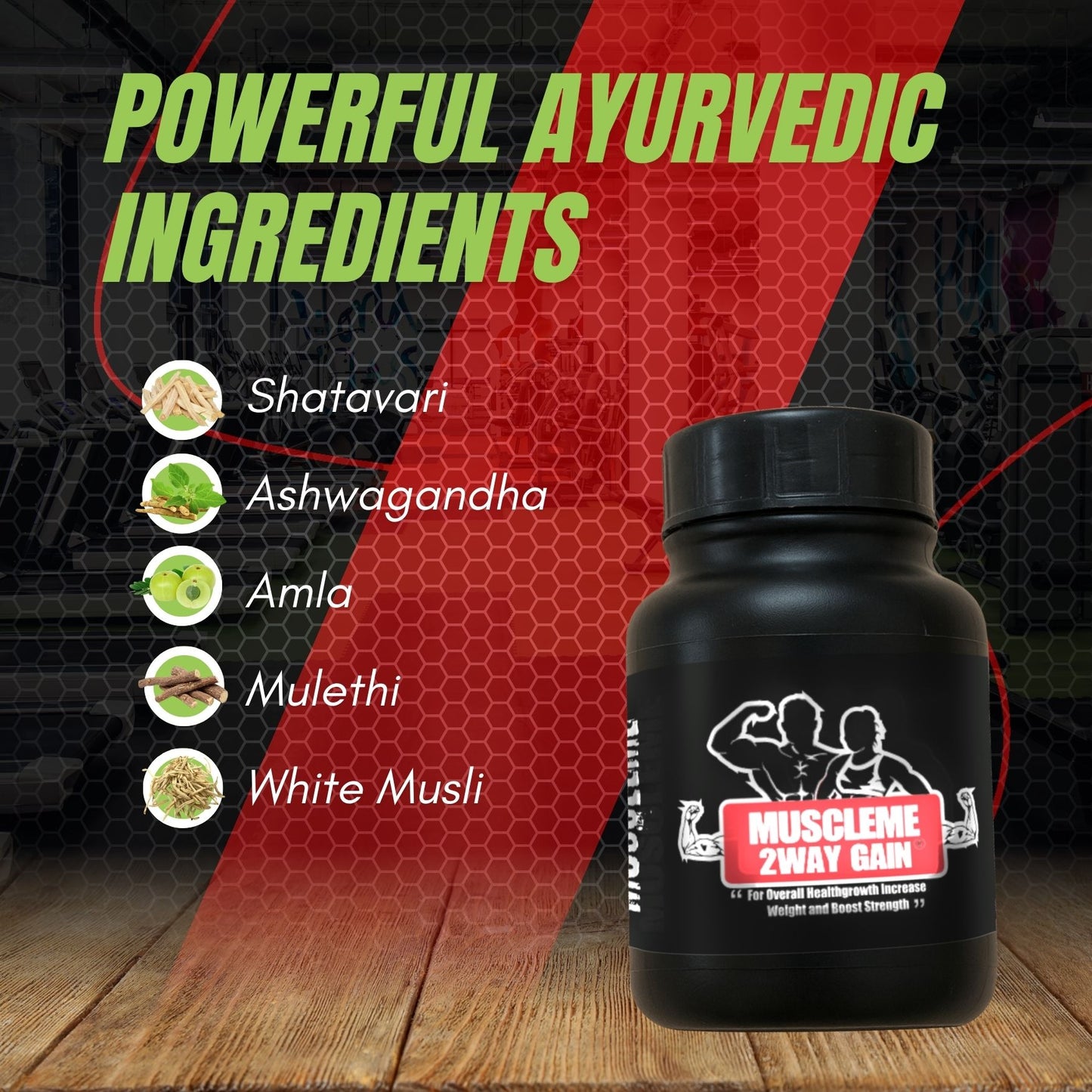 MuscleMe 2Way Gain – Weight Gain & Muscle Support the Natural Way