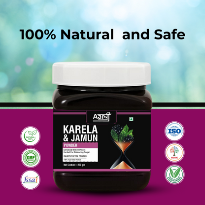 Karela Jamun Powder – Natural Blood Sugar Support | Ayurvedic Blend for Diabetes & Digestion